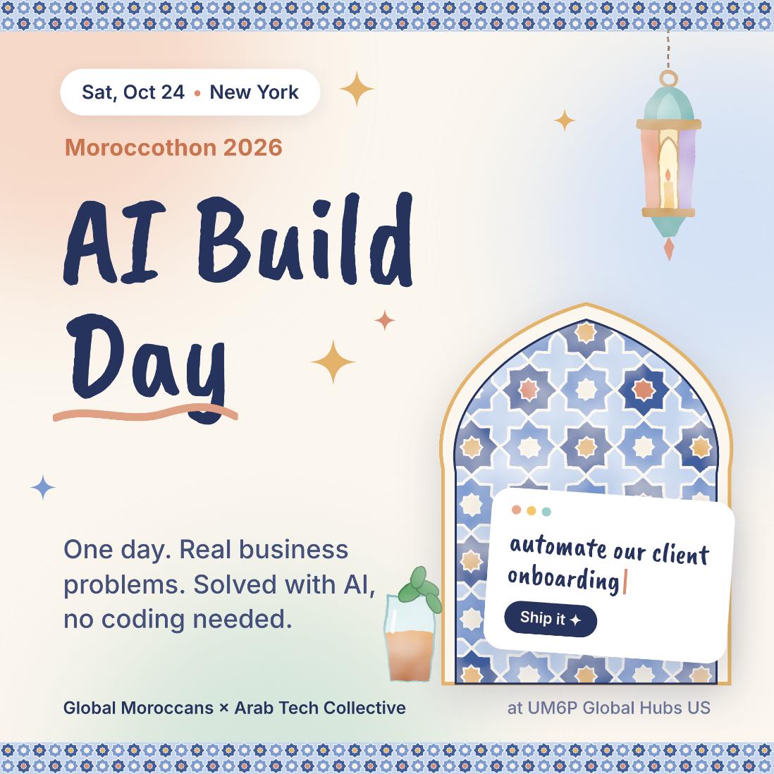 AI Build Day flyer — Sat Oct 24